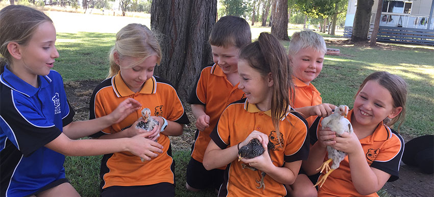 Prospect Creek State School students